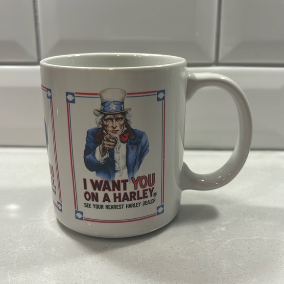 Harley-Davidson Uncle Sam Coffee Mug. Vintage 1989. - Picture 2 of 6